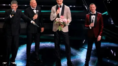 'Vagabondo' Ibrahimovic hitches ride on motorbike to sing at Sanremo