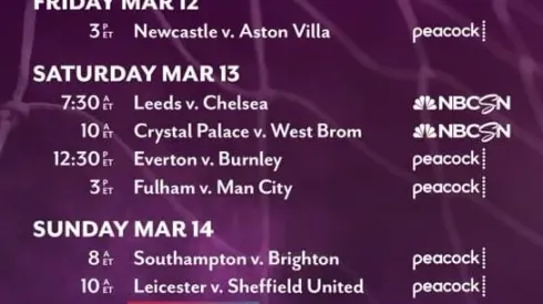 EPL commentators on NBC: March 12, 2021