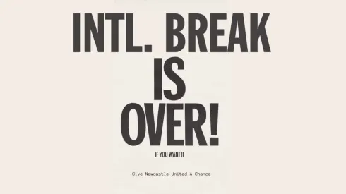 International Break Is Over; Give Newcastle A Chance