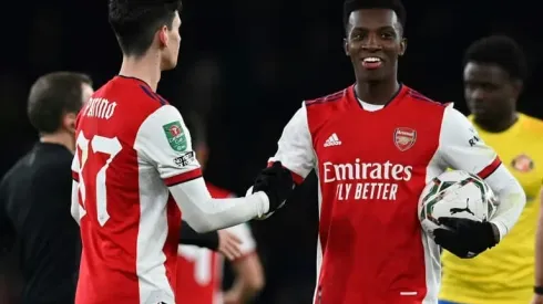 Nketiah hat-trick sends Arsenal into League Cup semi-finals