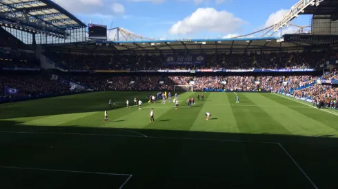 View from my seat at Stamford Bridge