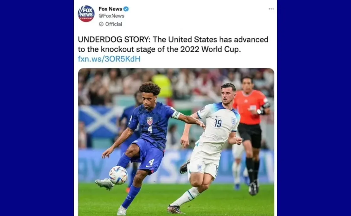 FOX News tweets US advances to World Cup knockout round