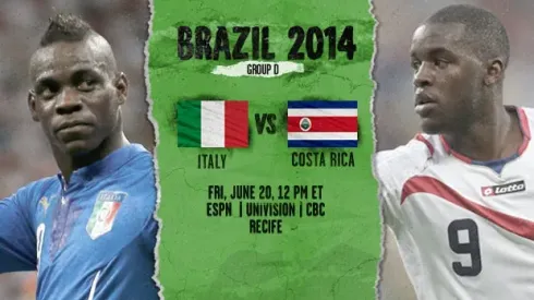 Italy vs Costa Rica: Starting Lineups And World Cup Open Thread