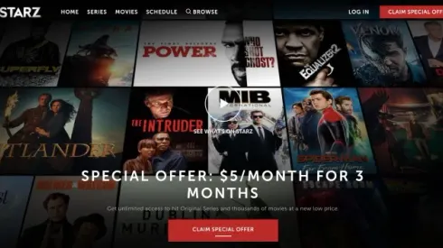 Watching movies and TV shows on Starz