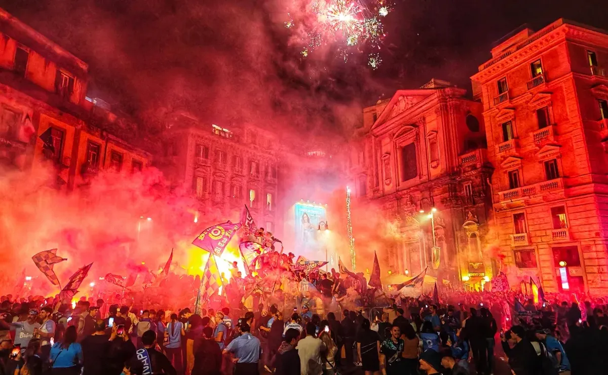 Napoli fans erupt as club wins first Serie A title in 33 years