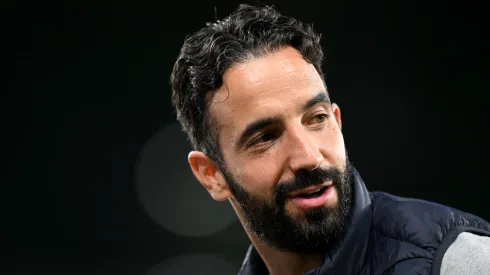 Ruben Amorim, Head Coach of Sporting CP, looks on prior to the UEFA Champions League 2024/25 League Phase MD4 match between Sporting Clube de Portugal and Manchester City at Estadio Jose Alvalade on November 05, 2024 in Lisbon, Portugal.