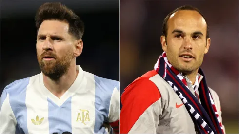 Lionel Messi (left) and Landon Donovan (right)