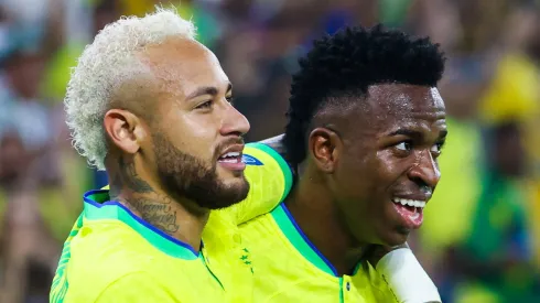 Neymar (BRA), Vinicius Junior (BRA) during the World Cup match between Brazil v Korea Republic , in Doha, Qatar, on December 5, 2022.