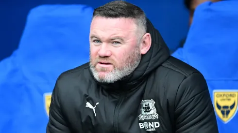 Plymouth Argyle manager Wayne Rooney during the EFL Sky Bet Championship match between Oxford United and Plymouth Argyle at the Kassam Stadium, Oxford, England on 29 December 2024.