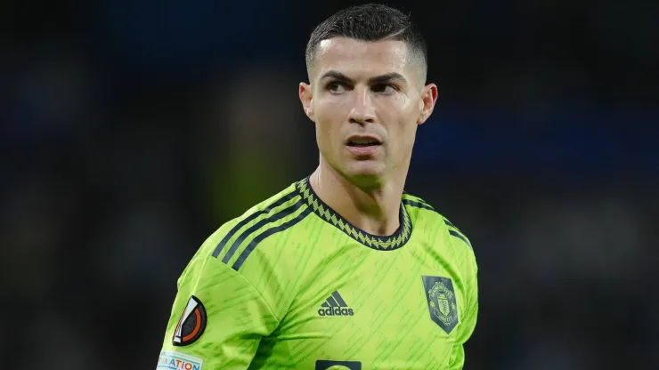 Cristiano Ronaldo of Manchester United during the UEFA Europa League match between Real Sociedad and Manchester United, Group C, played at Reale Arena Stadium on November 3, 2022 in San Sebastian, Spain.