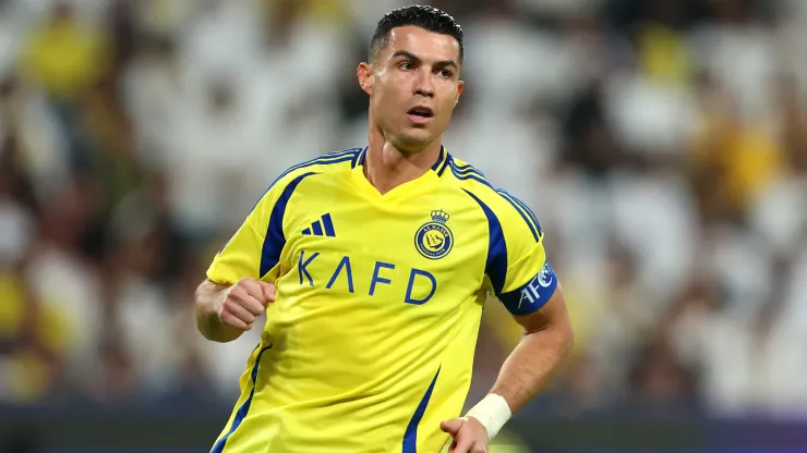 Cristiano Ronaldo of Al-Nassr during the AFC Champions League Elite match between Al-Nassr FC and Al Ain FC.