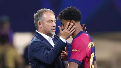 Barcelona's Lamine Yamal, named Man of the Match after scoring in a Champions League draw against Atalanta.