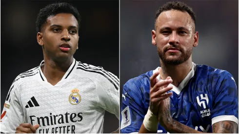 Rodrygo (left) and Neymar (right)