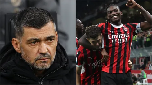 Sergio Conceicao (left), Christian Pulisic and Rafael Leao (right)