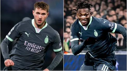 Santiago Gimenez (left) and Rafael Leao (right)