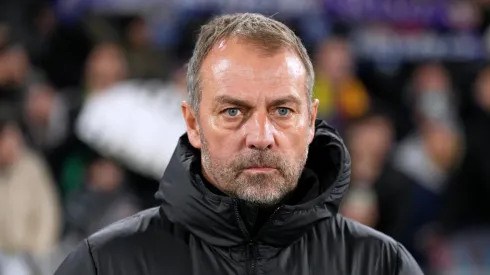 Hansi Flick, Head Coach of FC Barcelona, looks on prior to the LaLiga match between Getafe CF and FC Barcelona at Coliseum Alfonso Perez on January 18, 2025 in Getafe, Spain.