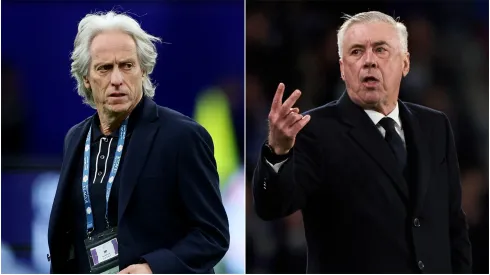 Jorge Jesus (left) and Carlo Ancelotti (right)