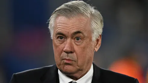 Carlo Ancelotti, Head Coach of Real Madrid, looks on during the LaLiga match between Getafe CF and Real Madrid CF at Coliseum Alfonso Perez on April 23, 2025 in Getafe, Spain.