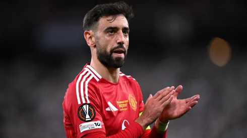 Bruno Fernandes of Manchester United during the UEFA Europa League Final 2025 between Tottenham Hotspur and Manchester United on May 21, 2025 in Bilbao, Spain.
