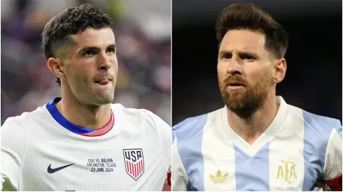 Christian Pulisic (left) and Lionel Messi (right)