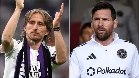 Luka Modric (left) and Lionel Messi (right)