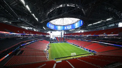 General view of Mercedes-Benz Stadium prior a press conference ahead of their match against Panama as part of CONMEBOL Copa America USA 2024.