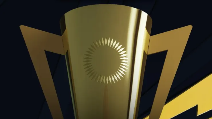 2025 Concacaf Gold Cup trophy logo.
