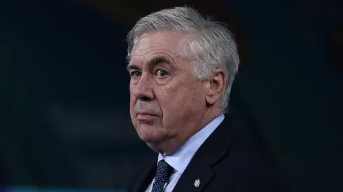 Carlo Ancelotti, Head Coach of Brazil, looks on during the FIFA World Cup 2026 South American Qualifier between Brazil and Paraguay at Neo Quimica Arena on June 10, 2025 in Sao Paulo, Brazil.