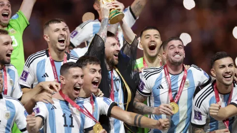 LIONEL MESSI, ANGEL DI MARIA, PAULO DYBALA, RODRIGO DE PAUL, LEANDRO PAREDES,<br />
Argentina, Coppa del Mondo FIFA, Qatar 2022, World Cup, Argentina vs France 3-3 (4-2 apk).