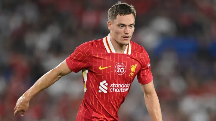 Florian Wirtz of Liverpool FC in action during the MEIJI YASUDA J.LEAGUE World Challenge 2025 presented by The Nippon Foundation match between Yokohama F.Marinos and Liverpool.