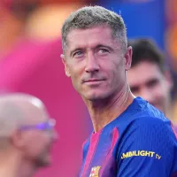 Why is Robert Lewandowski not playing for Barcelona against Mallorca in 2025-26 La Liga debut?