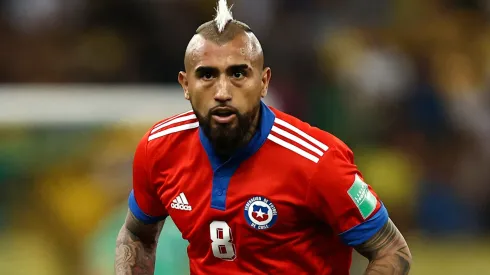 Arturo Vidal of Chile during a match between Brazil and Chile as part of FIFA World Cup Qatar 2022 Qualifier.