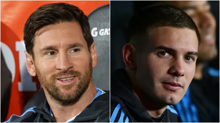 Lionel Messi and Franco Mastantuono.