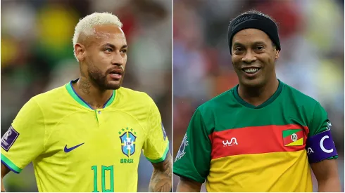 Brazil icons Neymar and Ronaldinho.
