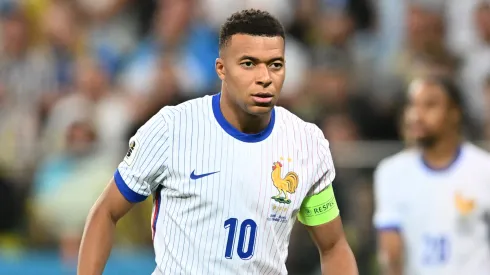 Kylian Mbappe of France looks on during the FIFA World Cup 2026 qualifier match between Ukraine and France at Tarczynski Arena on September 05, 2025 in Wroclaw, Poland.