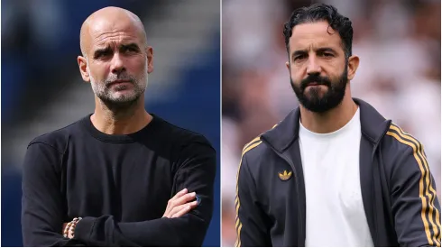 Pep Guardiola and Ruben Amorim.
