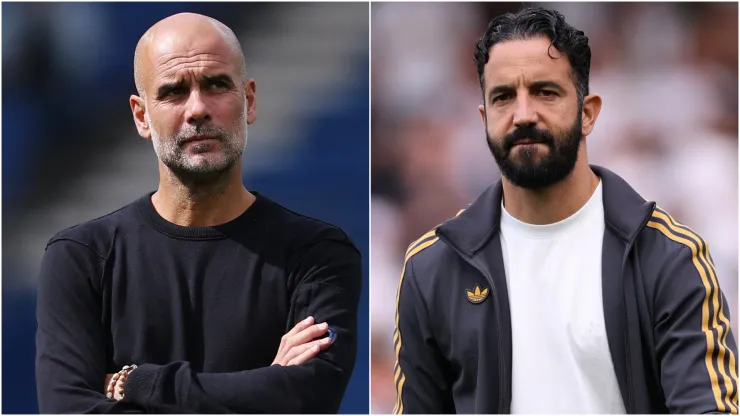 Pep Guardiola and Ruben Amorim.