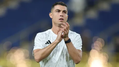 Cristiano Ronaldo of Al-Nassr FC enters the stadium prior to the Saudi Pro League match between Al Nassr and Al Kholood at Al Awwal Park on September 14, 2025 in Riyadh, Saudi Arabia.