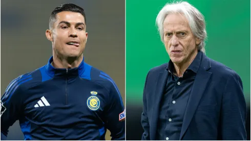 Cristiano Ronaldo (left) and Jorge Jesus (right)