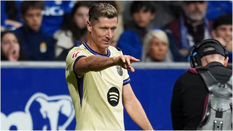 Robert Lewandowski of FC Barcelona