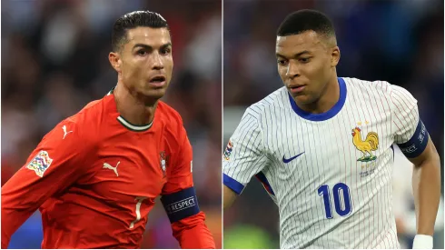 Portugal's Cristiano Ronaldo and France's Kylian Mbappe.