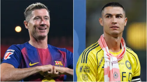 Robert Lewandowski (left) and Cristiano Ronaldo (right)