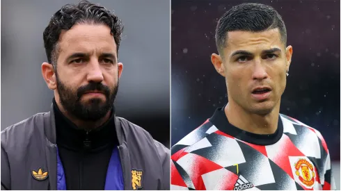 Ruben Amorim (left) and Cristiano Ronaldo (right)
