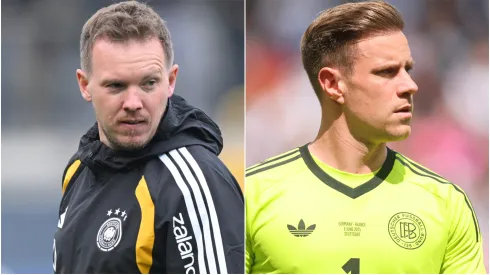 Head coach Julian Nagelsmann of Germany and Marc-Andre ter Stegen.