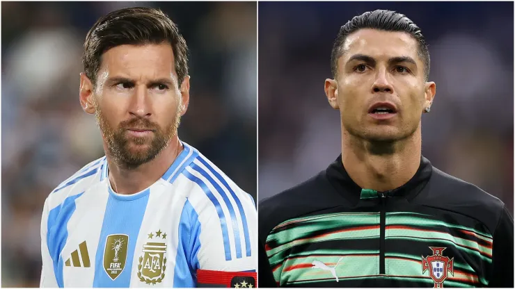 Lionel Messi (L) of Argentina and Cristiano Ronaldo (R) of Portugal.