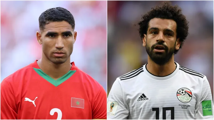 Achraf Hakimi and Mohamed Salah.