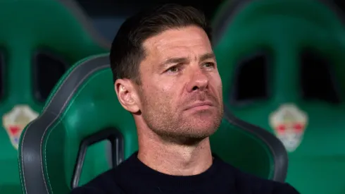 Xabi Alonso, Head Coach of Real Madrid, looks on prior to the LaLiga EA Sports match.