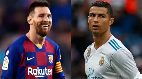 Lionel Messi of FC Barcelona and Cristiano Ronaldo of Real Madrid CF.