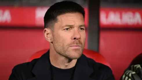 Xabi Alonso, Head Coach of Real Madrid, looks on prior to the LaLiga EA Sports match.