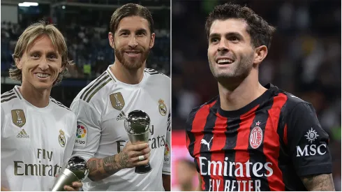 Luka Modric, Sergio Ramos (left) and Christian Pulisic (right)